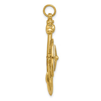 Load image into Gallery viewer, 14K Large Anchor w/ Nautical Compass Charm
