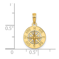Load image into Gallery viewer, 14K Mini Nautical Compass Charm
