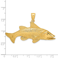 Load image into Gallery viewer, 14K 2-D Textured Red Fish Charm
