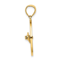 Load image into Gallery viewer, 14K Nautical Compass with Moveable Needle Charm
