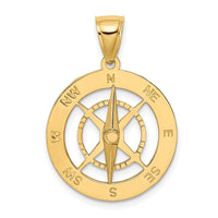 Load image into Gallery viewer, 14K Nautical Compass with Moveable Needle Charm
