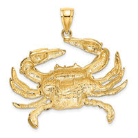 Load image into Gallery viewer, 14K Blue Crab Charm
