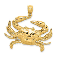 Load image into Gallery viewer, 14K Blue Crab Charm
