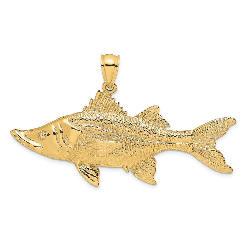 14K 3-D Tarpon Fish Charm