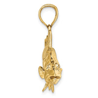 Load image into Gallery viewer, 14K 3-D Snook Fish Charm
