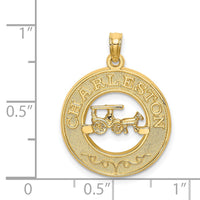 Load image into Gallery viewer, 14K CHARLESTON w/Horse and Cart Charm
