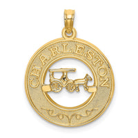 Load image into Gallery viewer, 14K CHARLESTON w/Horse and Cart Charm
