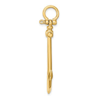 Load image into Gallery viewer, 14K 3-D Large Anchor Charm
