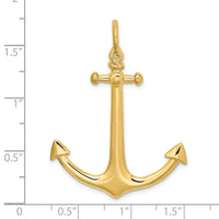 Load image into Gallery viewer, 14K 3-D Large Anchor Charm
