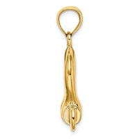 Load image into Gallery viewer, 14K 3-D Large Shackle Charm
