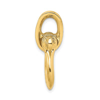 Load image into Gallery viewer, 14K 3-D Large Shackle W/ Pulley Bail Charm

