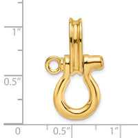 Load image into Gallery viewer, 14K 3-D Medium Shackle Charm
