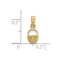 Load image into Gallery viewer, 14K 3-D Mini Basket Charm
