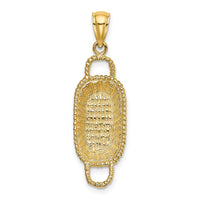 Load image into Gallery viewer, 14K 3-D 2 Handles Rectangular Basket Charm
