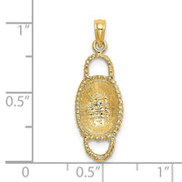 Load image into Gallery viewer, 14K 3-D 2 Handles Oval Basket Charm

