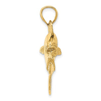 Load image into Gallery viewer, 14K 3-D Female Dorado (Mahi-Mahi) Charm
