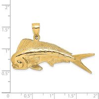 Load image into Gallery viewer, 14K 3-D Male Dorado (Mahi-Mahi) Charm
