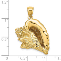 Load image into Gallery viewer, 14K 3-D Conch Shell Charm
