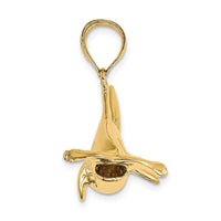 Load image into Gallery viewer, 14K 3-D Hammerhead Shark Charm
