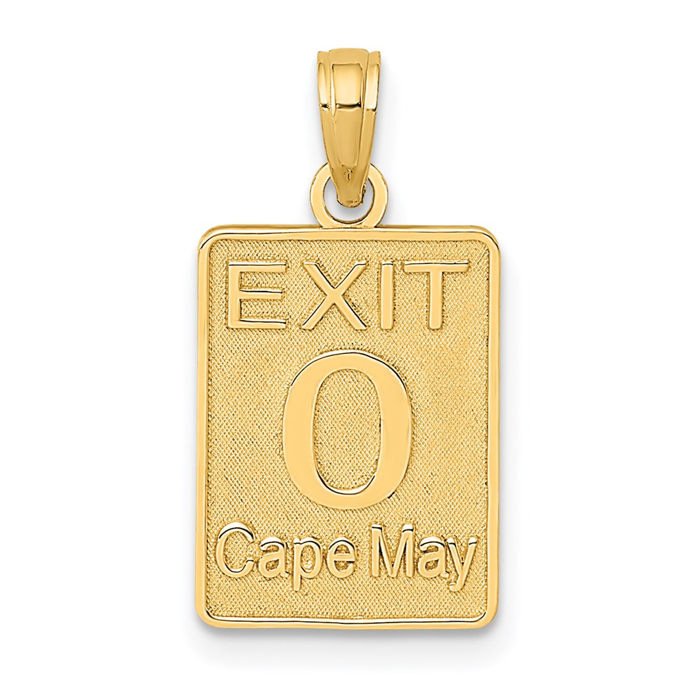 14K EXIT 0 / CAPE MAY Charm