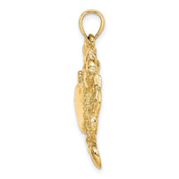 Load image into Gallery viewer, 14K Blue Crab Charm
