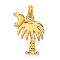 Load image into Gallery viewer, 14K Polished Charleston Palm Tree Charm
