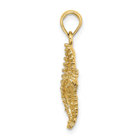 Load image into Gallery viewer, 14K Beaded Textured Starfish Charm
