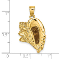 Load image into Gallery viewer, 14K 3-D Conch Shell Charm
