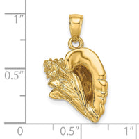 Load image into Gallery viewer, 14K 3-D Conch Shell Charm

