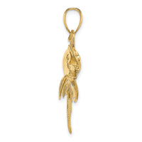Load image into Gallery viewer, 14K 2-D Polished/Satin Swordfish Charm

