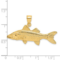 Load image into Gallery viewer, 14K 3-D Snook Fish Charm
