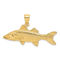 Load image into Gallery viewer, 14K 3-D Snook Fish Charm

