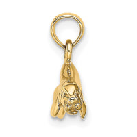 Load image into Gallery viewer, 14K 3-D Polished Swimming Manatee Charm
