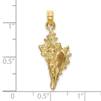 Load image into Gallery viewer, 14K 3-D Conch Shell Charm
