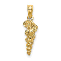 Load image into Gallery viewer, 14K 3-D Mini Common Wentletrap Shell Charm
