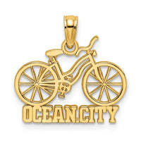 Load image into Gallery viewer, 14K OCEAN CITY Bicycle Charm
