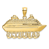 Load image into Gallery viewer, 14K ST. THOMAS Cruise Ship Charm
