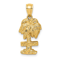 Load image into Gallery viewer, 14K ARUBA On Palm Tree Pendant
