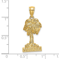 Load image into Gallery viewer, 14K BARBADOS Palm Tree Charm
