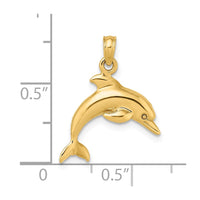 Load image into Gallery viewer, 14K 3-D Dolphin Jumping Charm
