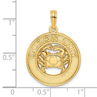 Load image into Gallery viewer, 14K OCEAN CITY w/ Crab Charm
