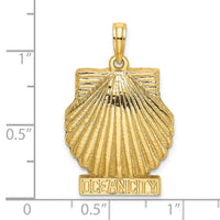 Load image into Gallery viewer, 14K OCEAN CITY Scallop Shell Charm
