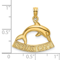 Load image into Gallery viewer, 14K OCEAN CITY Dolphin Charm
