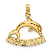 Load image into Gallery viewer, 14K OCEAN CITY Dolphin Charm
