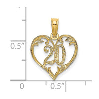Load image into Gallery viewer, 14K 20 In Heart Charm
