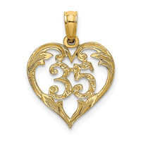 Load image into Gallery viewer, 14K 35  In Heart Charm
