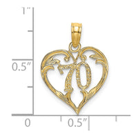 Load image into Gallery viewer, 14K 70 In Heart Charm
