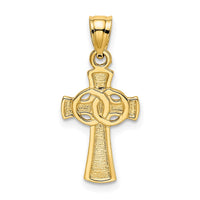 Load image into Gallery viewer, 14K Solid Cross w/ Eternity Rings Cross Charm
