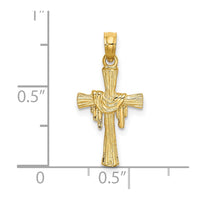 Load image into Gallery viewer, 14K Cross w/ Drape Charm
