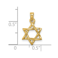 Load image into Gallery viewer, 14K Polished Star Of David Charm
